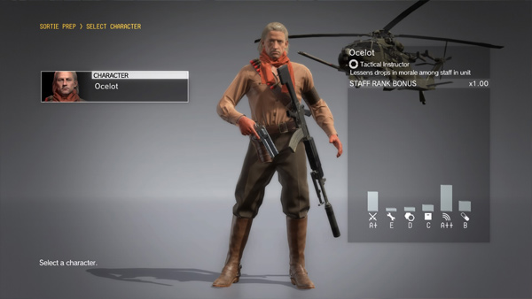 Metal Gear Solid V; Ocelot Playable
